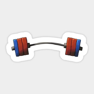 Bent barbell Sticker